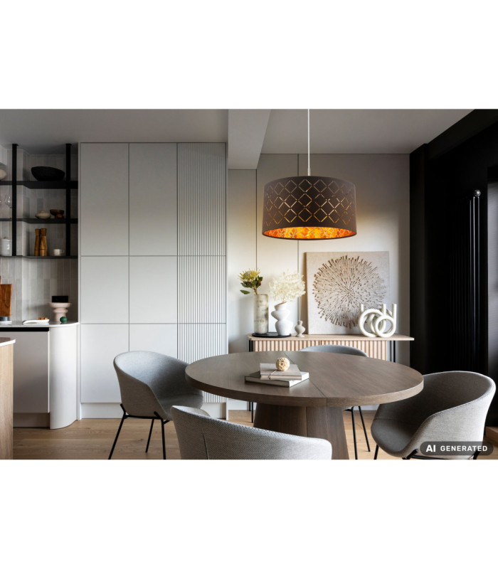 Clarke Cylindrical Pendant Ceiling Light Matt Nickel 1x E27-2