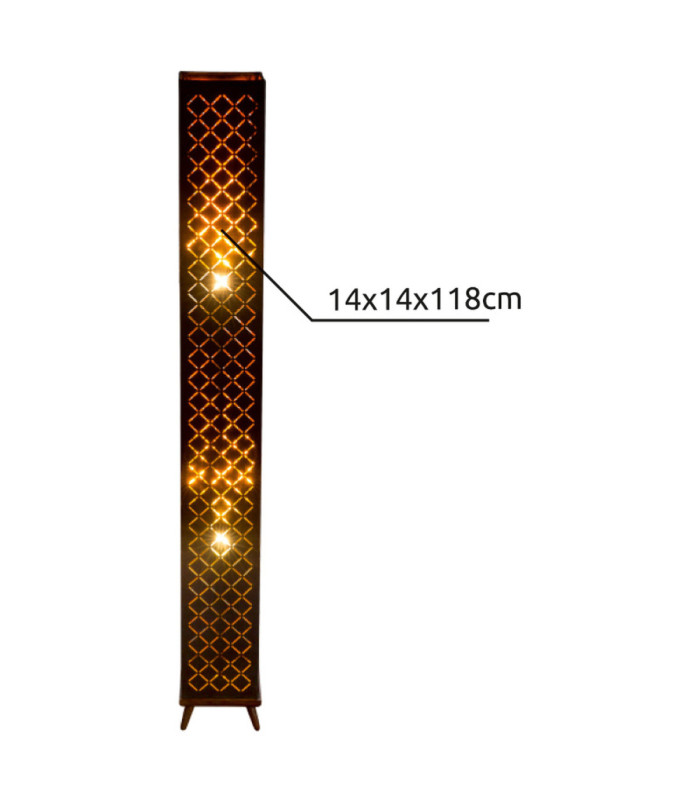 Clarke Floor Lamp Matt Nickel 2x E27-4