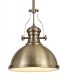 Ceiling Dome Pendant, 1 x E27, Antique Brass, Frosted Glass - 5