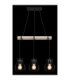 Mina Bar Pendant Ceiling Light Matt Black 3x E27-6