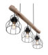 Mina Bar Pendant Ceiling Light Black 3x E27-4