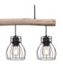 Mina Bar Pendant Ceiling Light Black 3x E27-5