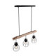 Mina Bar Pendant Ceiling Light Black 3x E27-8