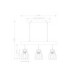 Mina Bar Pendant Ceiling Light Black 3x E27-10