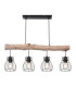 Mina Bar Pendant Ceiling Light Black 4x E27-3