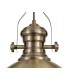 Ceiling Dome Pendant, 1 x E27, Antique Brass, Frosted Glass - 7