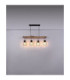 Mina Bar Pendant Ceiling Light Black 4x E27-8