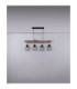 Mina Bar Pendant Ceiling Light Black 4x E27-9