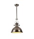 Ceiling Dome Pendant, 1 x E27, Polished Nickel, Frosted Glass - 1