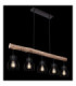 Mina Bar Pendant Ceiling Light Black 5x E27-6