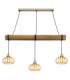 Caldwell Bar Pendant Ceiling Light Cappuccino Colour  3x E27-3