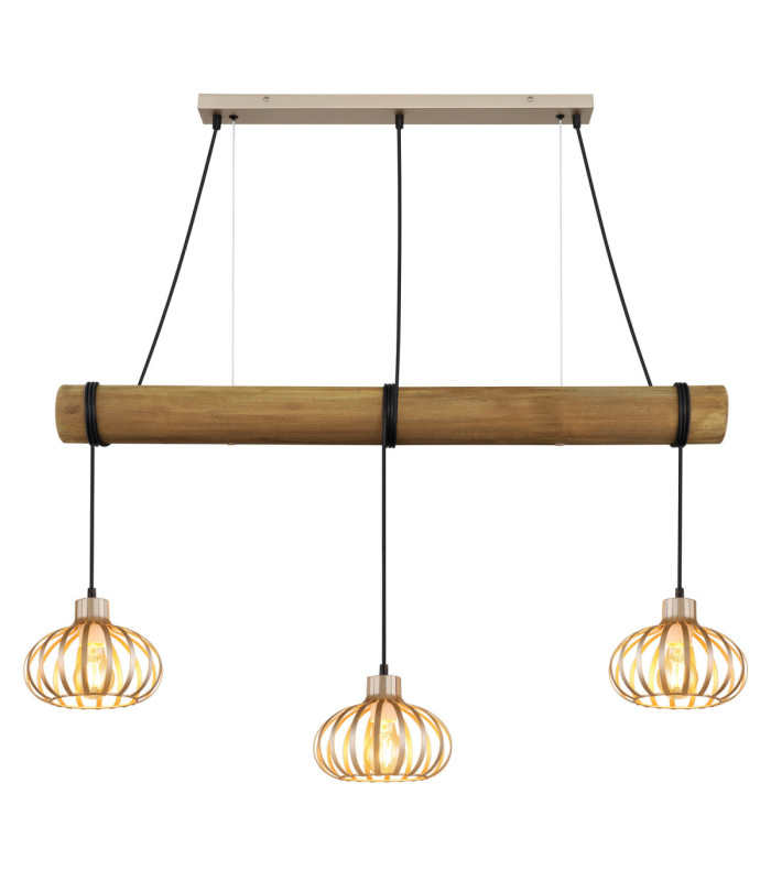 Caldwell Bar Pendant Ceiling Light Cappuccino Colour  3x E27-3