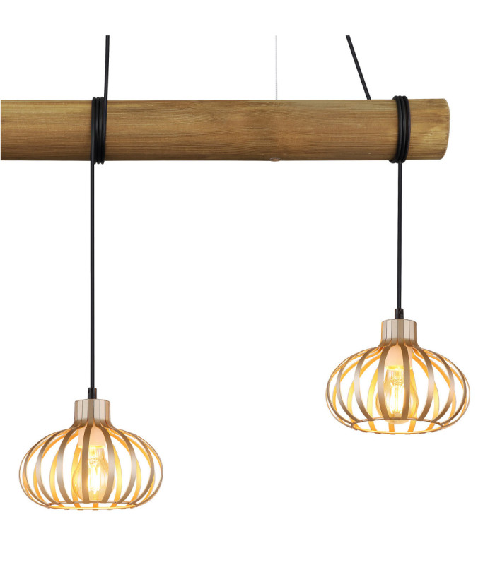 Caldwell Bar Pendant Ceiling Light Cappuccino Colour  3x E27-4