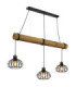 Caldwell Bar Pendant Ceiling Light Matt Black 3x E27-1