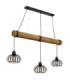 Caldwell Bar Pendant Ceiling Light Matt Black 3x E27-2