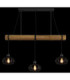 Caldwell Bar Pendant Ceiling Light Matt Black 3x E27-5