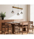 Caldwell Bar Pendant Ceiling Light Matt Black 3x E27-7