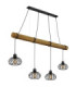 Caldwell Bar Pendant Ceiling Light Matt Black 4x E27-2