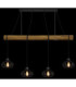 Caldwell Bar Pendant Ceiling Light Matt Black 4x E27-5