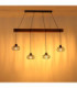 Caldwell Bar Pendant Ceiling Light Matt Black 4x E27-6