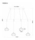 Caldwell Bar Pendant Ceiling Light Matt Black 4x E27-8