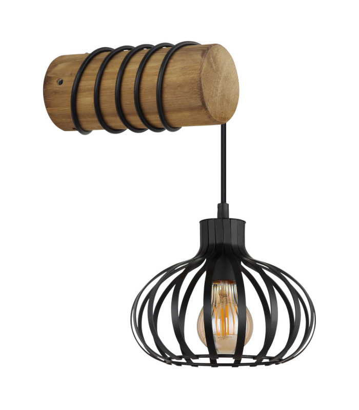 Caldwell Wall Lamp Brown 1x E27-2
