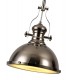 Ceiling Dome Pendant, 1 x E27, Polished Nickel, Frosted Glass - 7