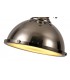 Ceiling Dome Pendant, 1 x E27, Polished Nickel, Frosted Glass - 8