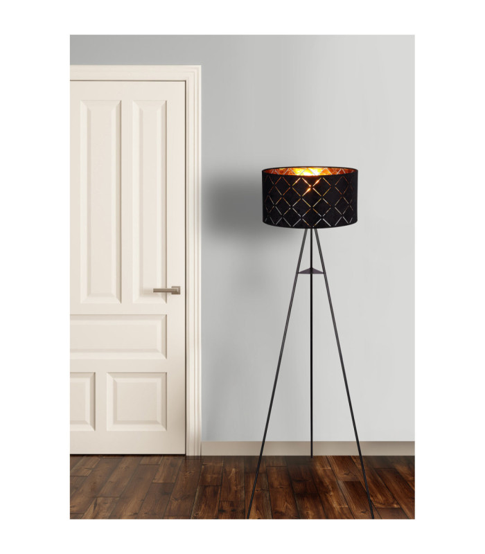 Sunna Tripod Floor Lamp Black 1x E27-7