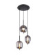 Blacky Cluster Pendant Ceiling Light Black 3x E14-1