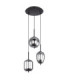 Blacky Cluster Pendant Ceiling Light Black 3x E14-2