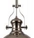 Ceiling Dome Pendant, 1 x E27, Polished Nickel, Frosted Glass - 9
