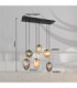 Blacky Cluster Pendant Ceiling Light Matt Black 6x E14-8