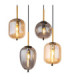 Blacky Cluster Pendant Ceiling Light Matt Black 8x E14-4