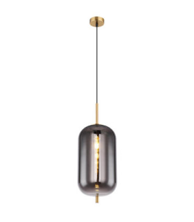 Blacky I Globe Pendant Ceiling Light Brass Colour  1x E27-1