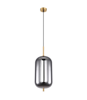 Blacky I Globe Pendant Ceiling Light Brass Colour  1x E27-2
