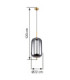 Blacky I Globe Pendant Ceiling Light Brass Colour  1x E27-6