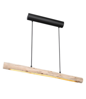 Mella 80cm Integrated LED Bar Pendant Ceiling Light Matt Black 3000K-1