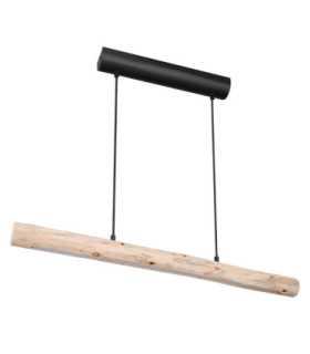Mella 80cm Integrated LED Bar Pendant Ceiling Light Matt Black 3000K-2