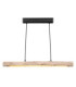 Mella 80cm Integrated LED Bar Pendant Ceiling Light Matt Black 3000K-3