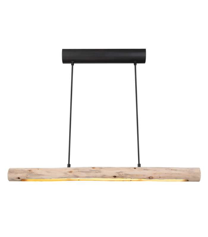 Mella 80cm Integrated LED Bar Pendant Ceiling Light Matt Black 3000K-3