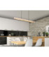 Mella 80cm Integrated LED Bar Pendant Ceiling Light Matt Black 3000K-5