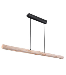 Mella 120cm Integrated LED Bar Pendant Ceiling Light Matt Black 3000K-2