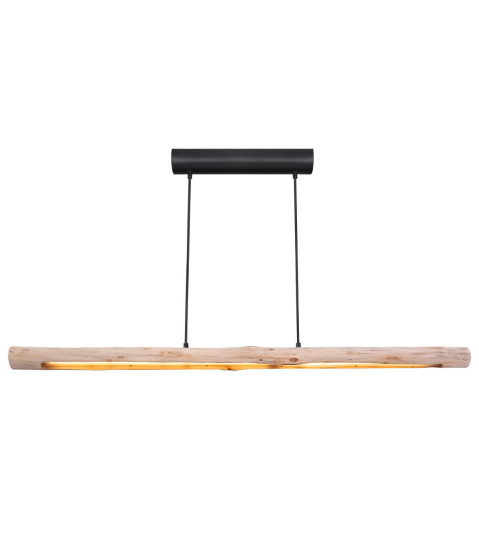 Mella 120cm Integrated LED Bar Pendant Ceiling Light Matt Black 3000K-3