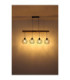 Theodor Bar Pendant Ceiling Light Matt Black 4x E27-7