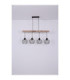 Theodor Bar Pendant Ceiling Light Matt Black 4x E27-9