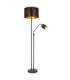 Bemmo Floor Lamp With Shade Black 2x E27 E14-1
