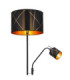 Bemmo Floor Lamp With Shade Black 2x E27 E14-3