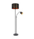 Bemmo Floor Lamp With Shade Black 2x E27 E14-5