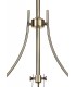 Linear Ceiling Pendant, 3 x E27, Antique Brass, Frosted Glass - 8